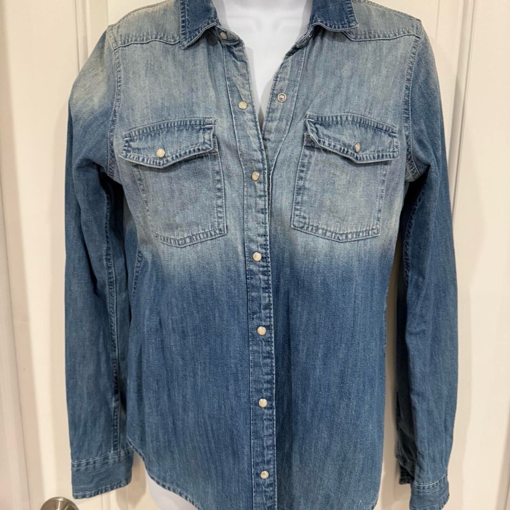 Abercrombie & Fitch Light Blue Denim Shirt